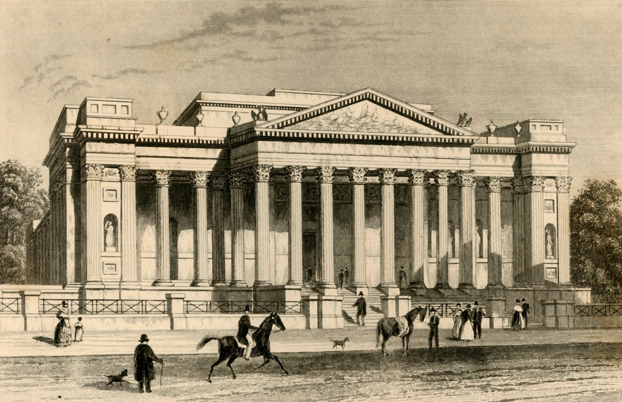 Das Fitzwilliam Museum, Cambridge, ca. 1835 von Unbekannt
