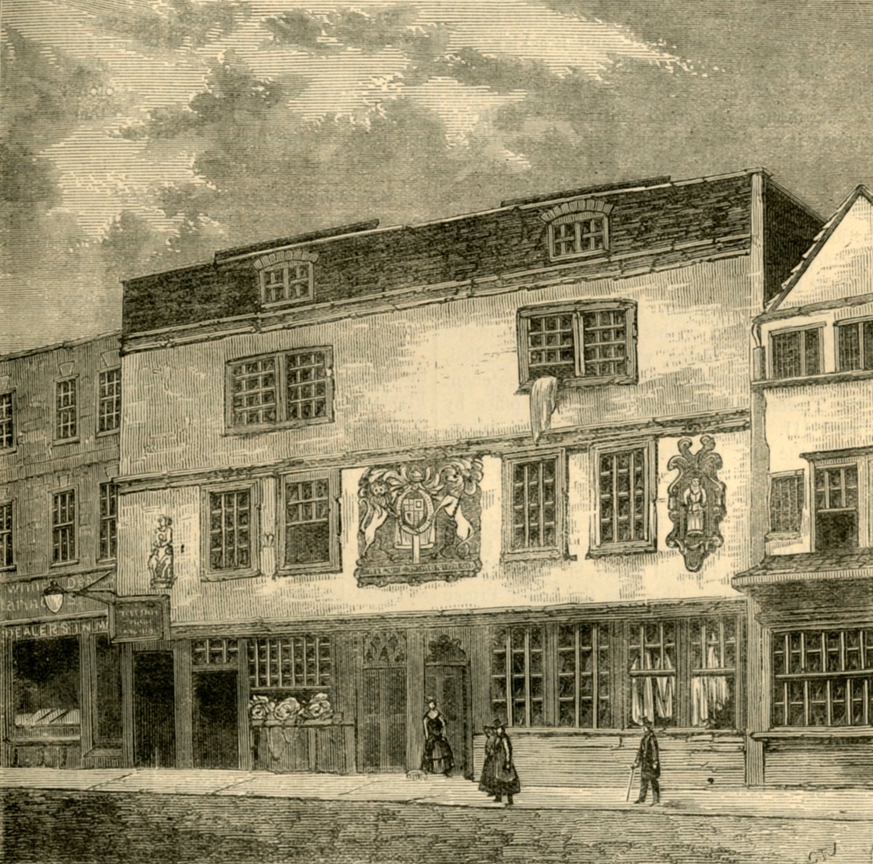 Das Fortune Theatre, ca. 1872 von Unbekannt