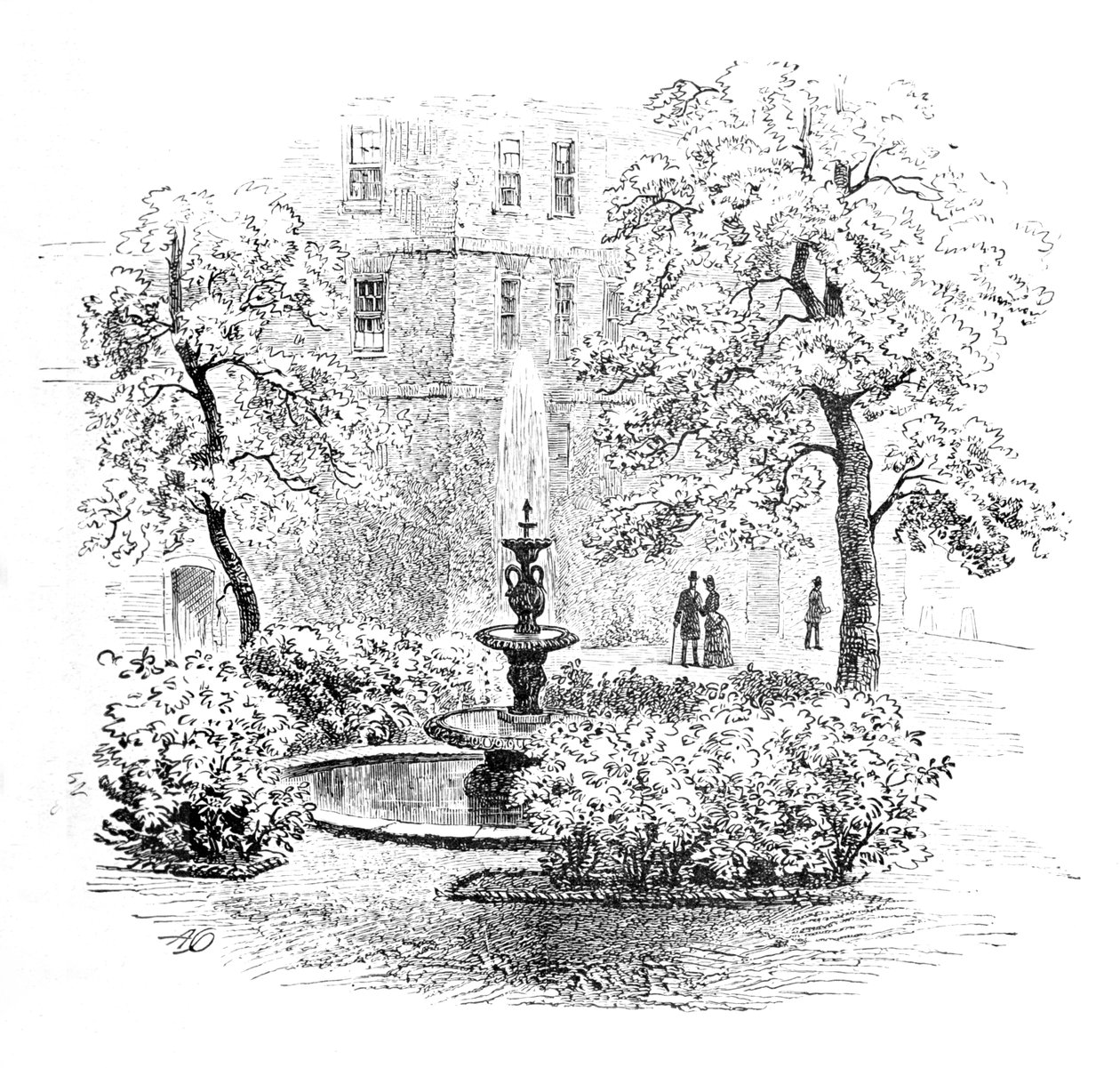 Der Brunnen, Middle Temple, 1890 von Unbekannt
