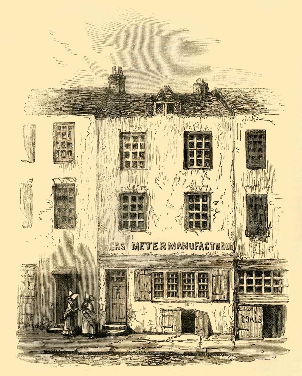 Das Geisterhaus in Cock Lane, um 1872 von Unbekannt