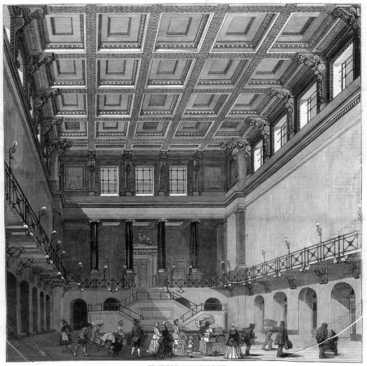 Die Große Halle, Euston Square Station von Unbekannt