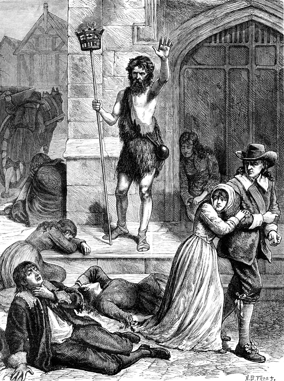 Die Große Pest von 1665, um 1902 von Unbekannt