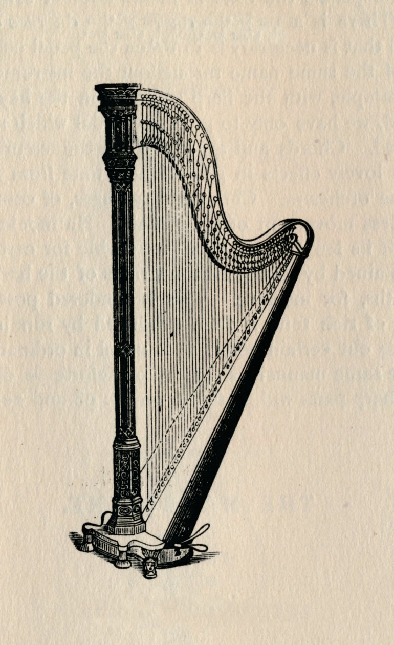 Die Harfe, 1895 von Unbekannt