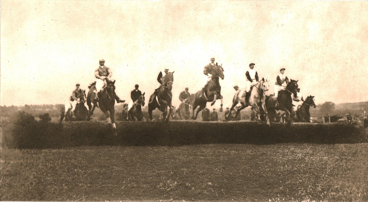 Der Jagdpokal, Punchestown, 1911 von Unbekannt