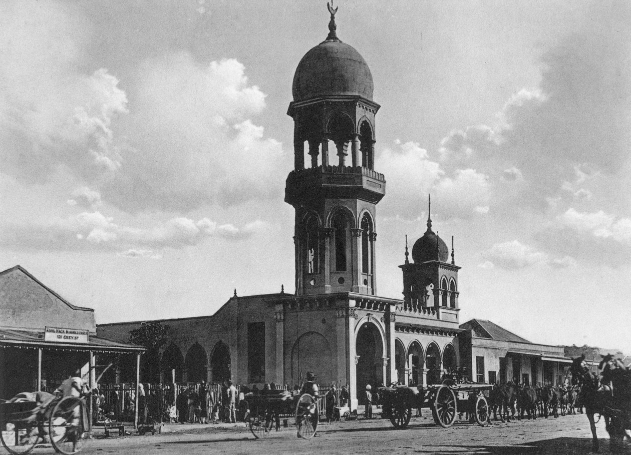 Die indische Moschee, Durban, Südafrika von Unbekannt