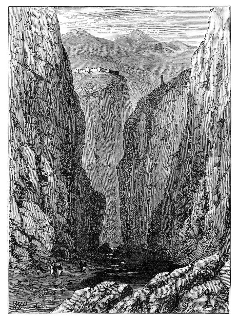 Der Khyber-Pass, Afghanistan, 1900 von Unbekannt