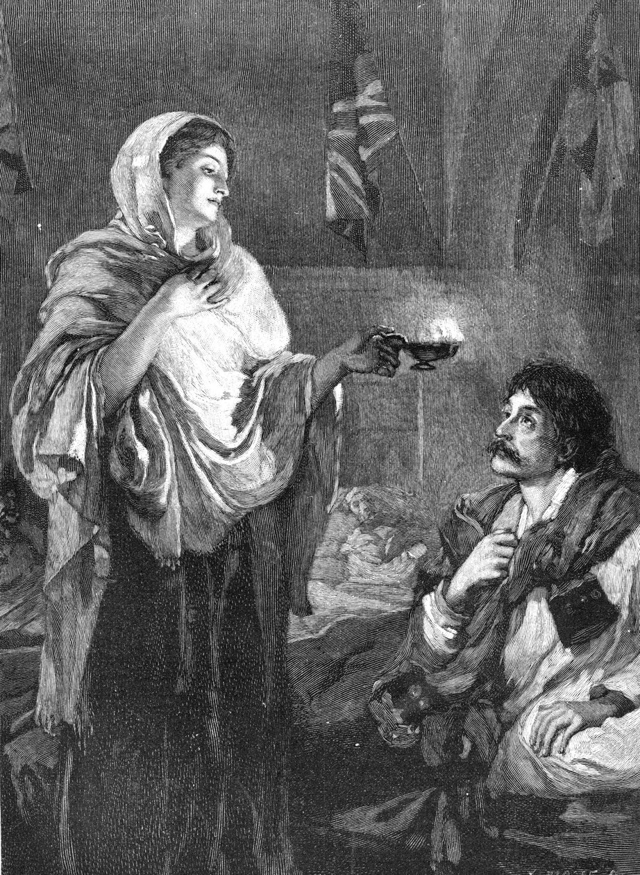 Die Dame mit der Lampe von Unbekannt