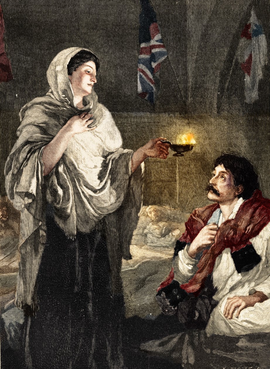 Die Dame mit der Lampe von Unbekannt