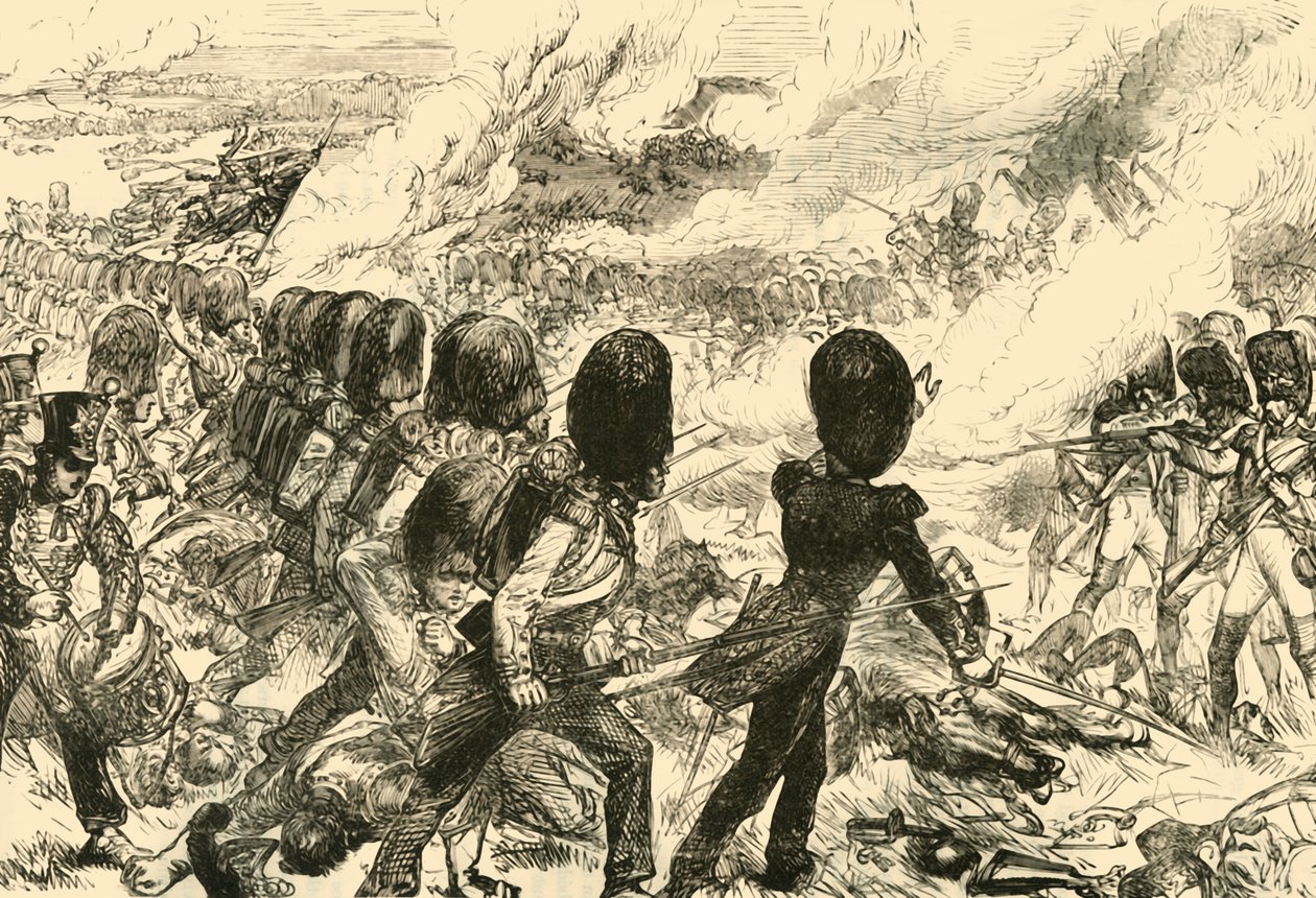 Der letzte Angriff bei Waterloo, 1815, 1890 von Unbekannt