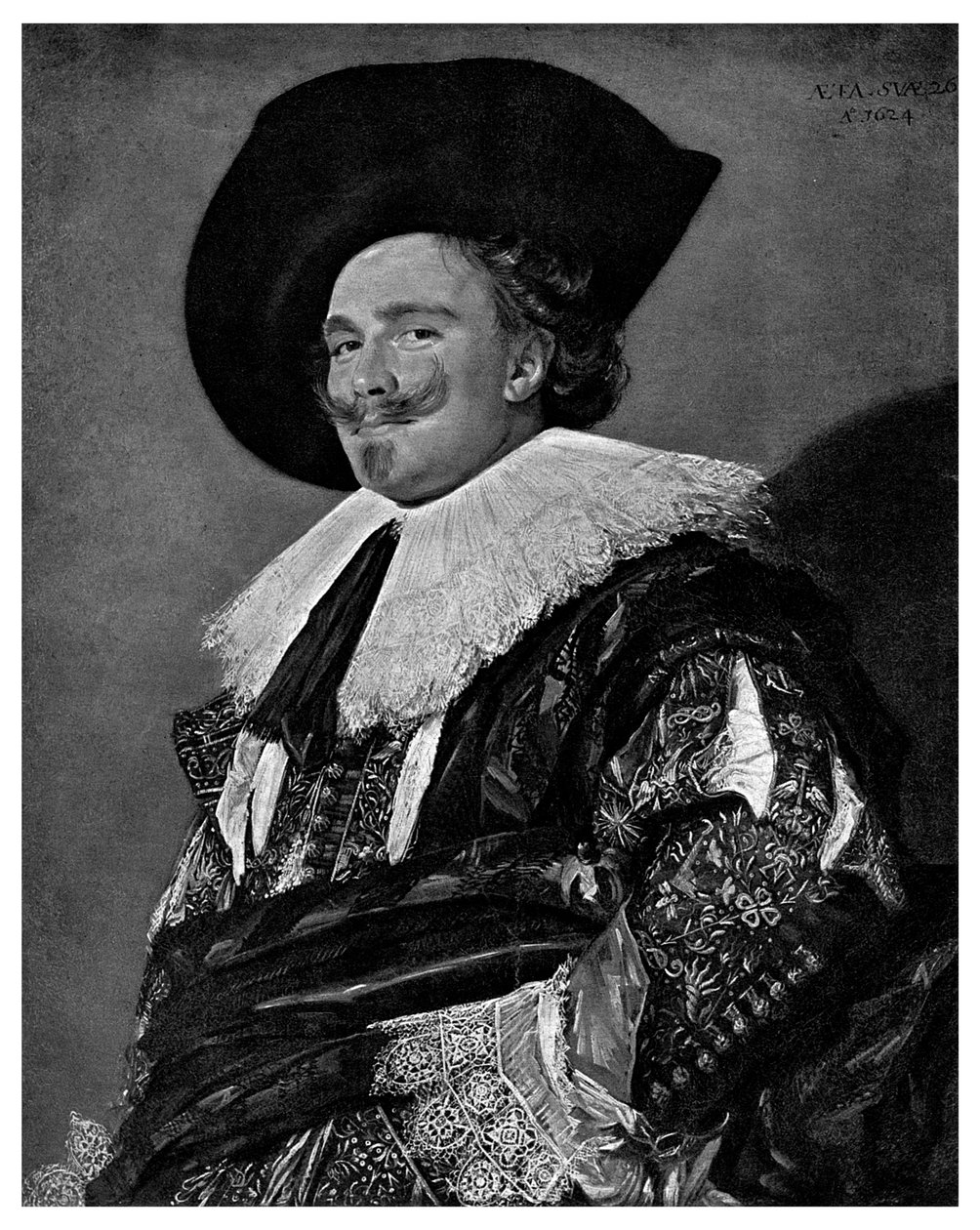 Der lachende Kavalier, 1624 von Unbekannt