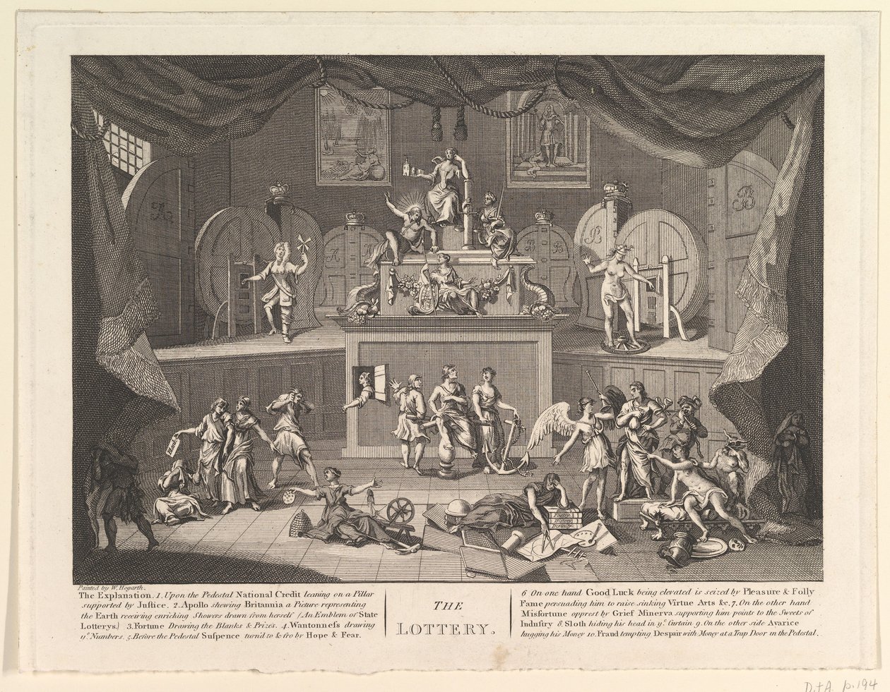 Die Lotterie, [nach 1724] von Unbekannt