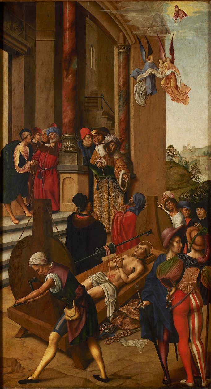 Das Martyrium des heiligen Erasmus, 1500 von Unbekannt