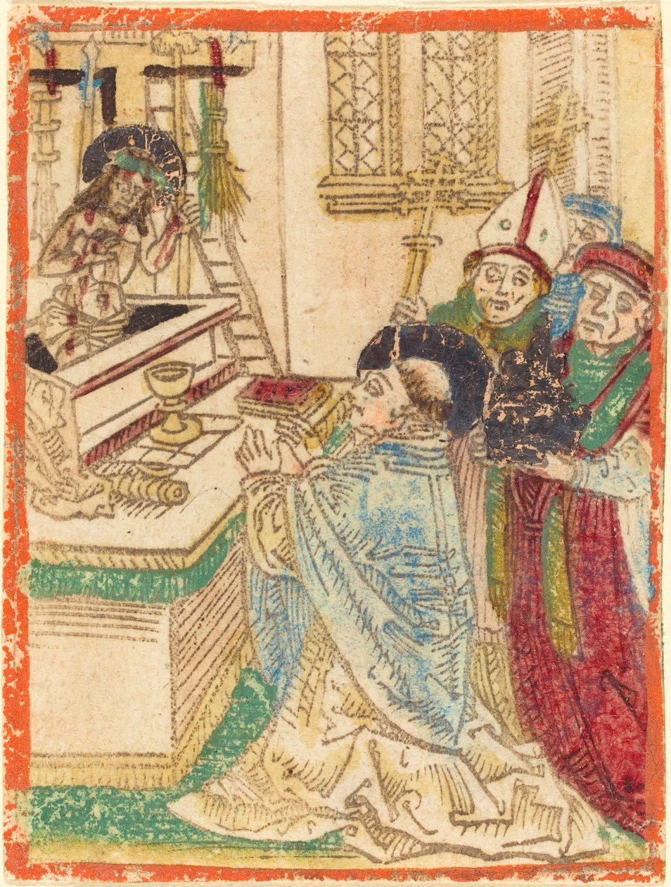Die Messe des Heiligen Gregor, 1480-1490 von Unbekannt