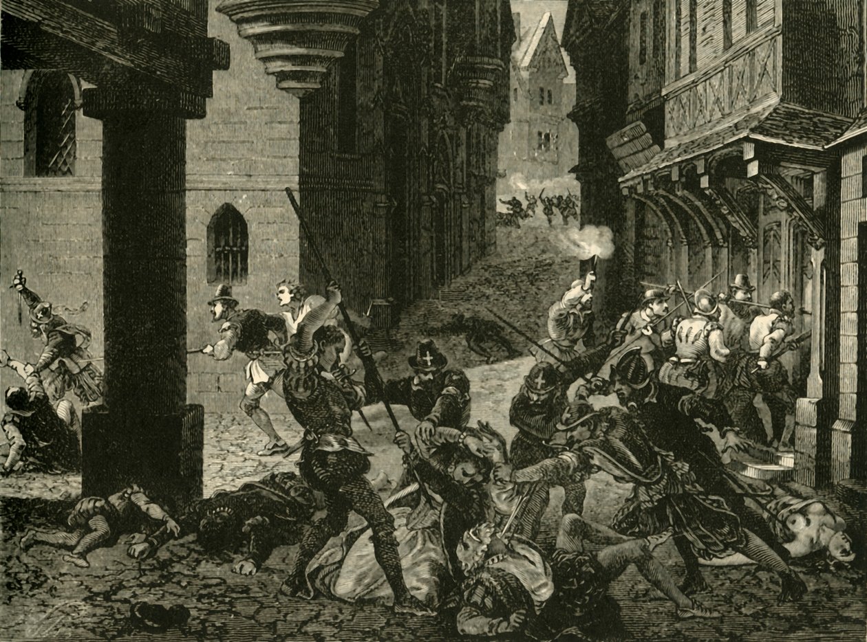 Das Massaker an St. Bartholomäus, 1572 von Unbekannt