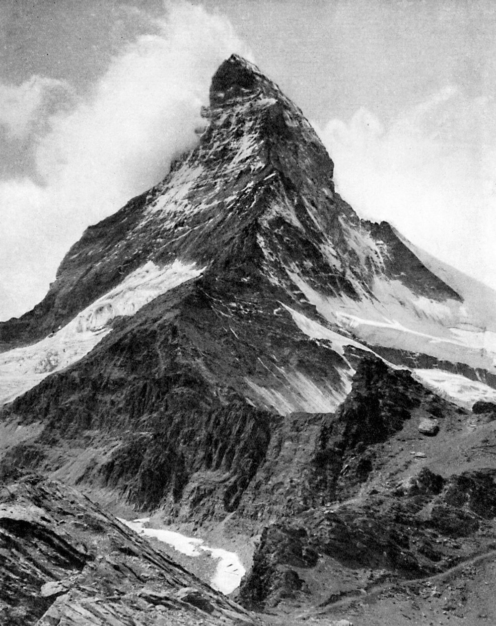 Das Matterhorn, die Alpen, 20. Jahrhundert von Unbekannt