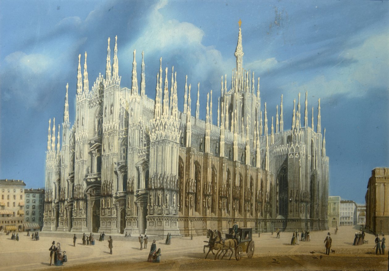 Der Mailänder Dom, 1860er Jahre von Unbekannt