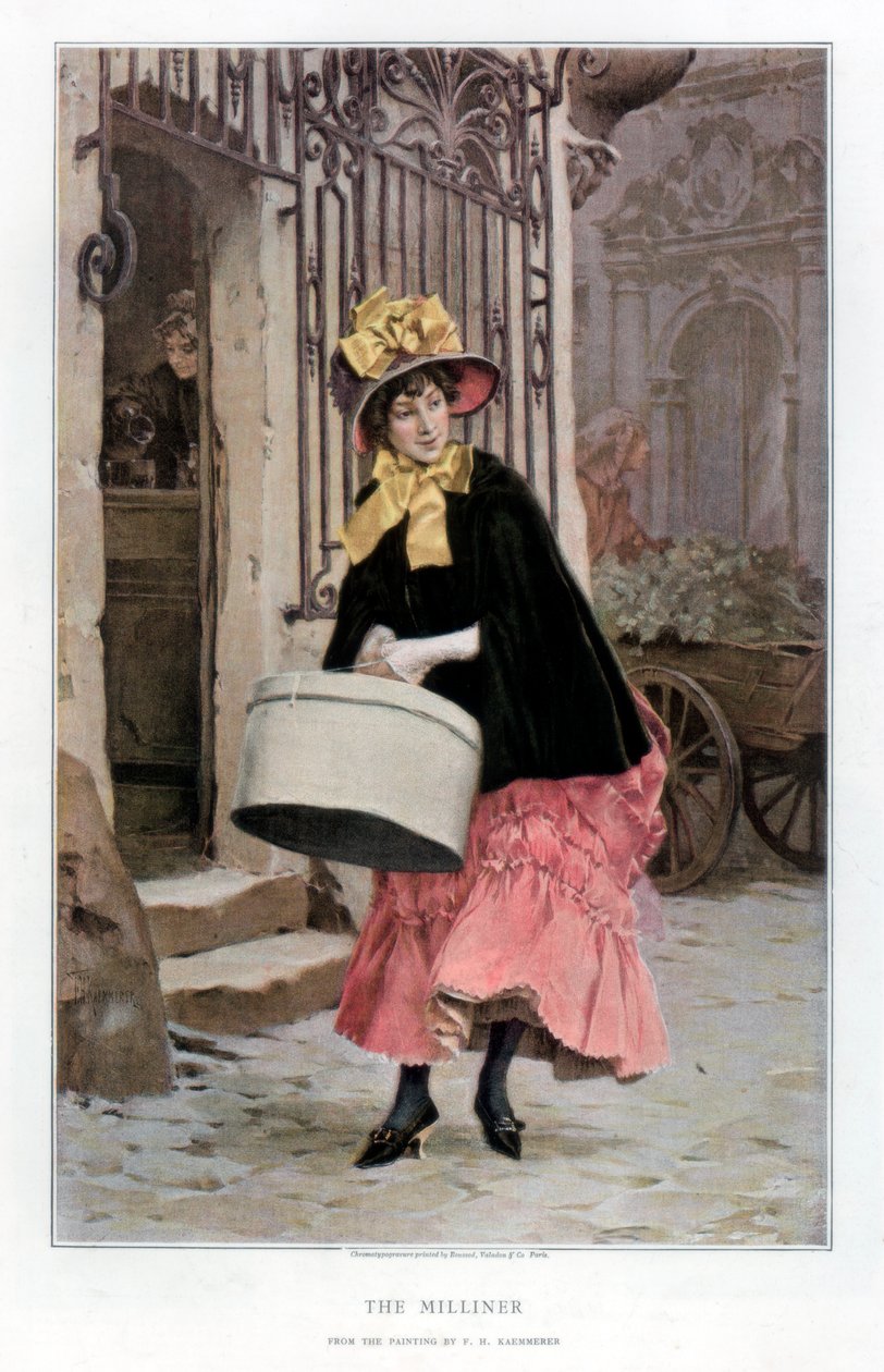Die Modistin, 1890 von Unbekannt