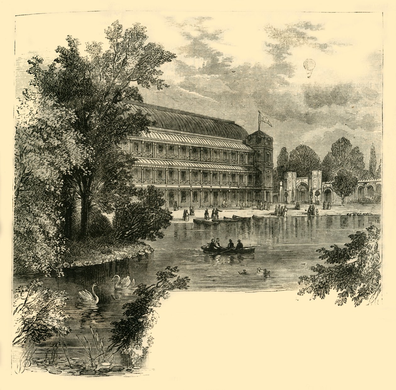 Der Musiksaal, Surrey Gardens, ca. 1878 von Unbekannt