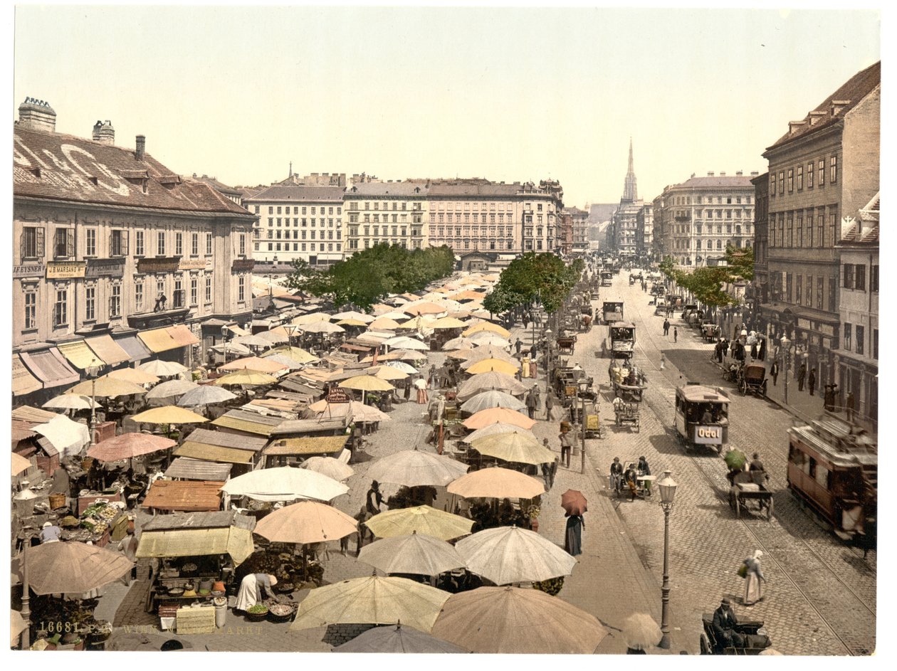 Der Naschmarkt, Wien von Unbekannt