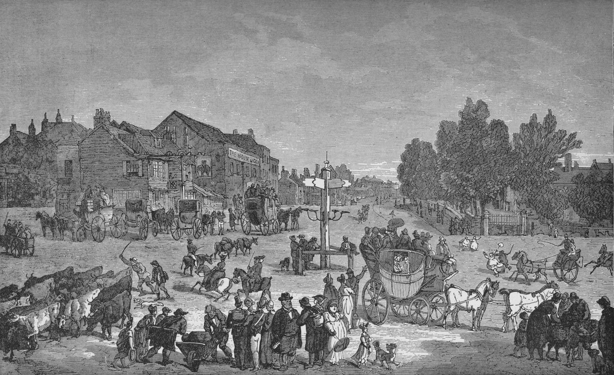 Das alte Elephant and Castle Inn von Unbekannt