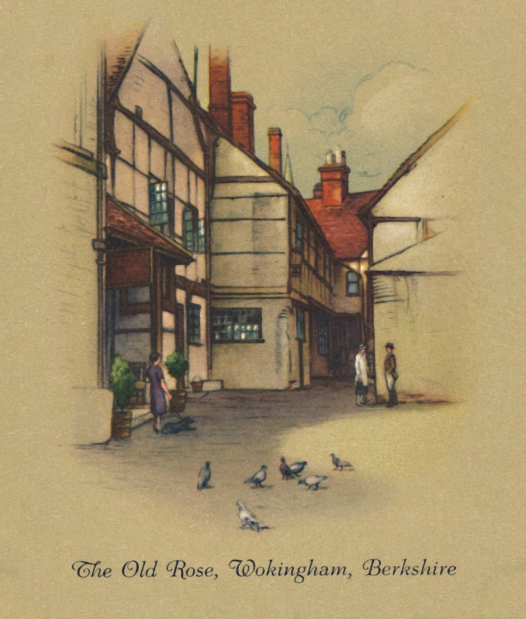 The Old Rose, Wokingham, Berkshire, 1939 von Unbekannt