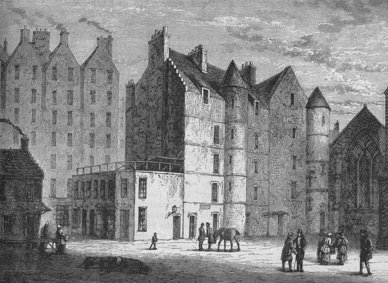 Das Alte Tolbooth, Edinburgh, ca. 1880 von Unbekannt