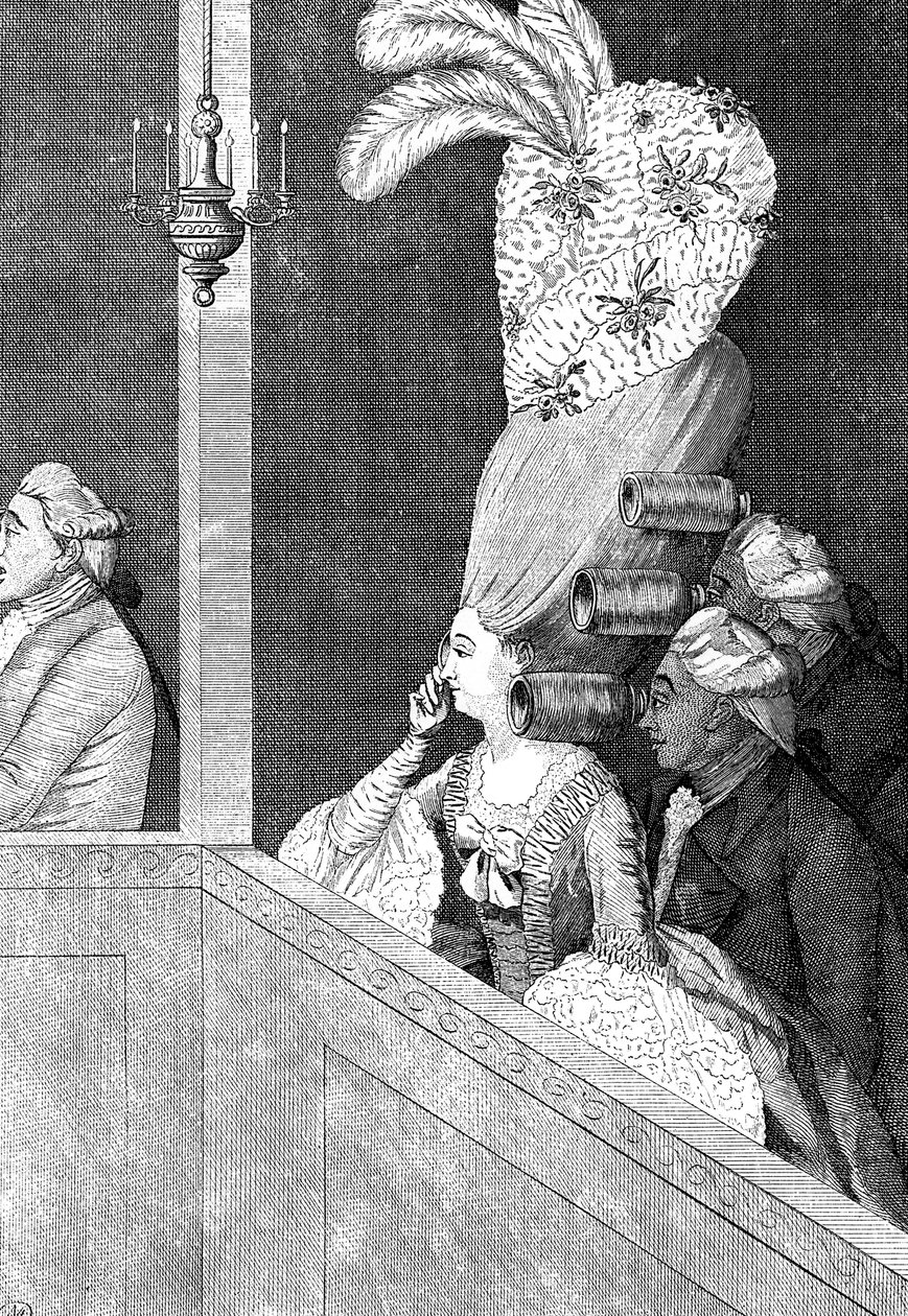 Die optischen Locken, 18. Jahrhundert von Unbekannt