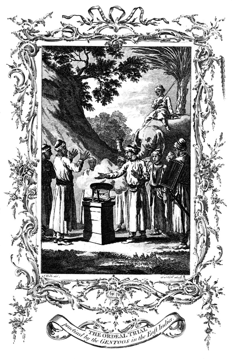 Die Feuerprobe, 1792 von Unbekannt