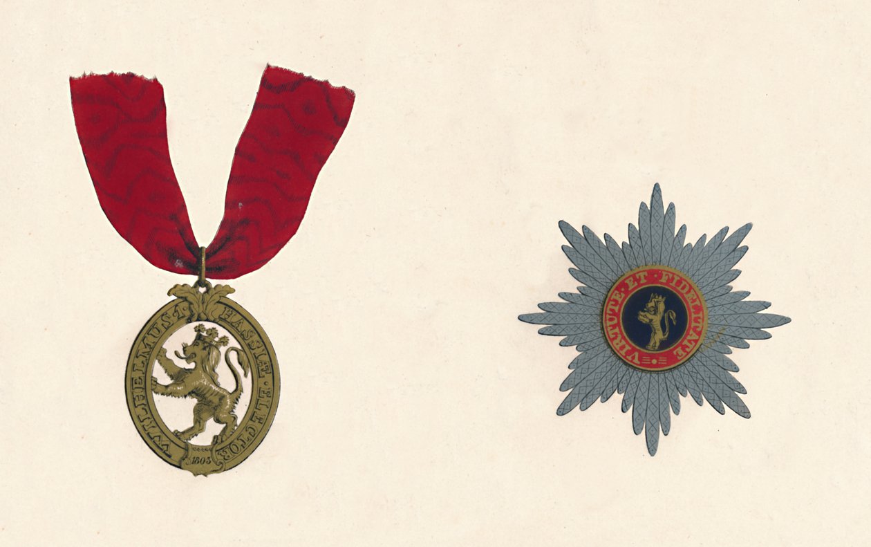 Der Orden des Goldenen Löwen, 19. Jahrhundert von Unbekannt