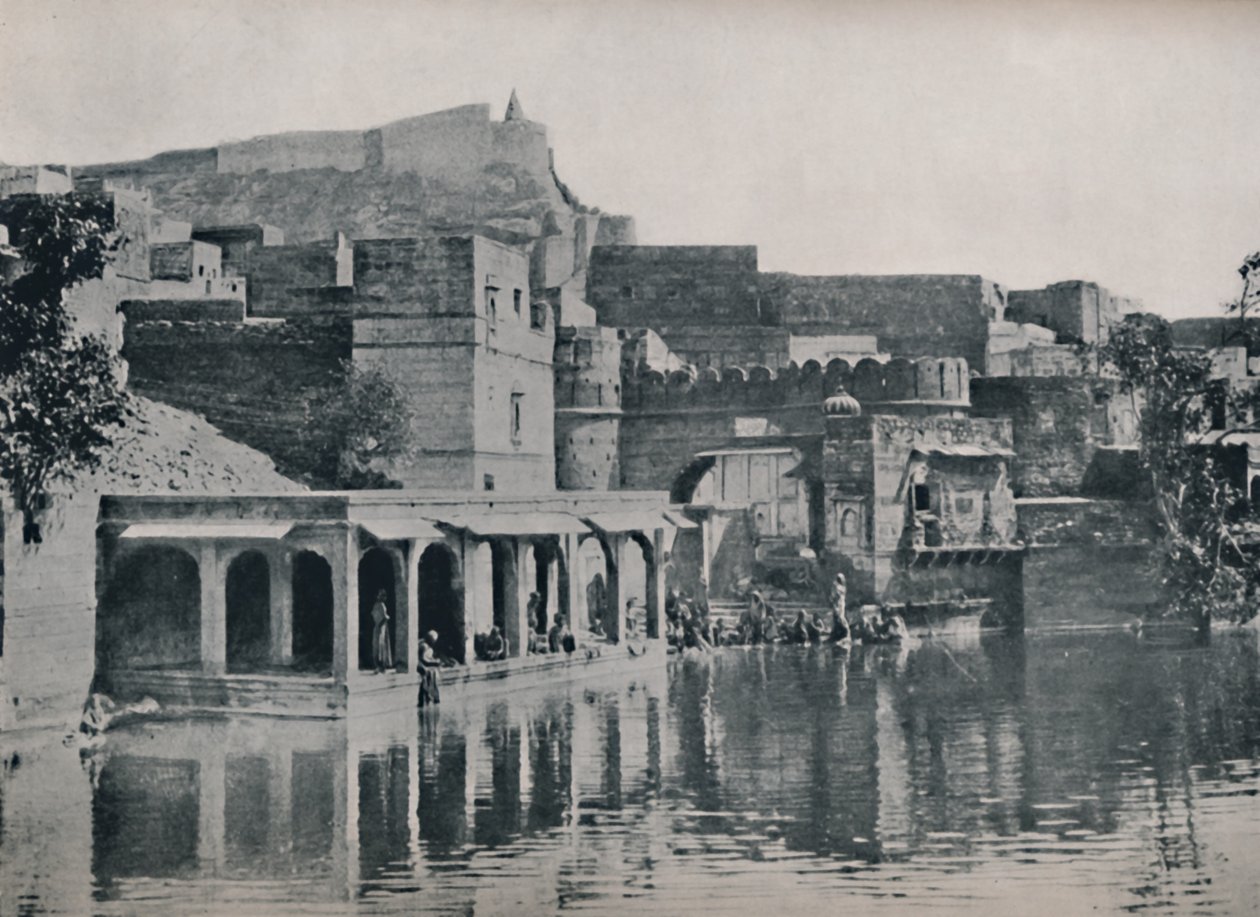 Der Padam Sagar Tank in Jodhpur, 1936 von Unbekannt