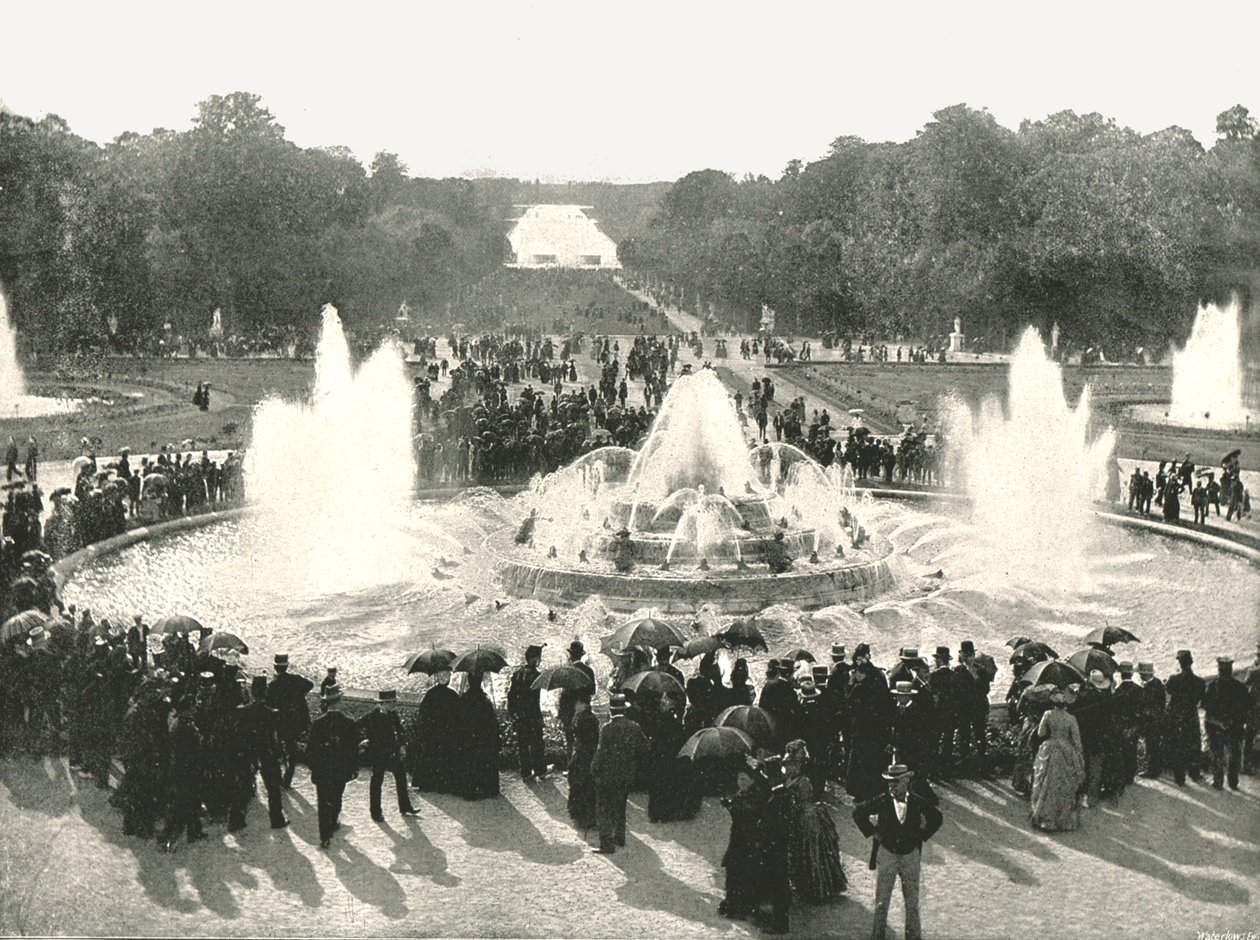 Die Palastbrunnen, Versailles, Frankreich, 1895 von Unbekannt