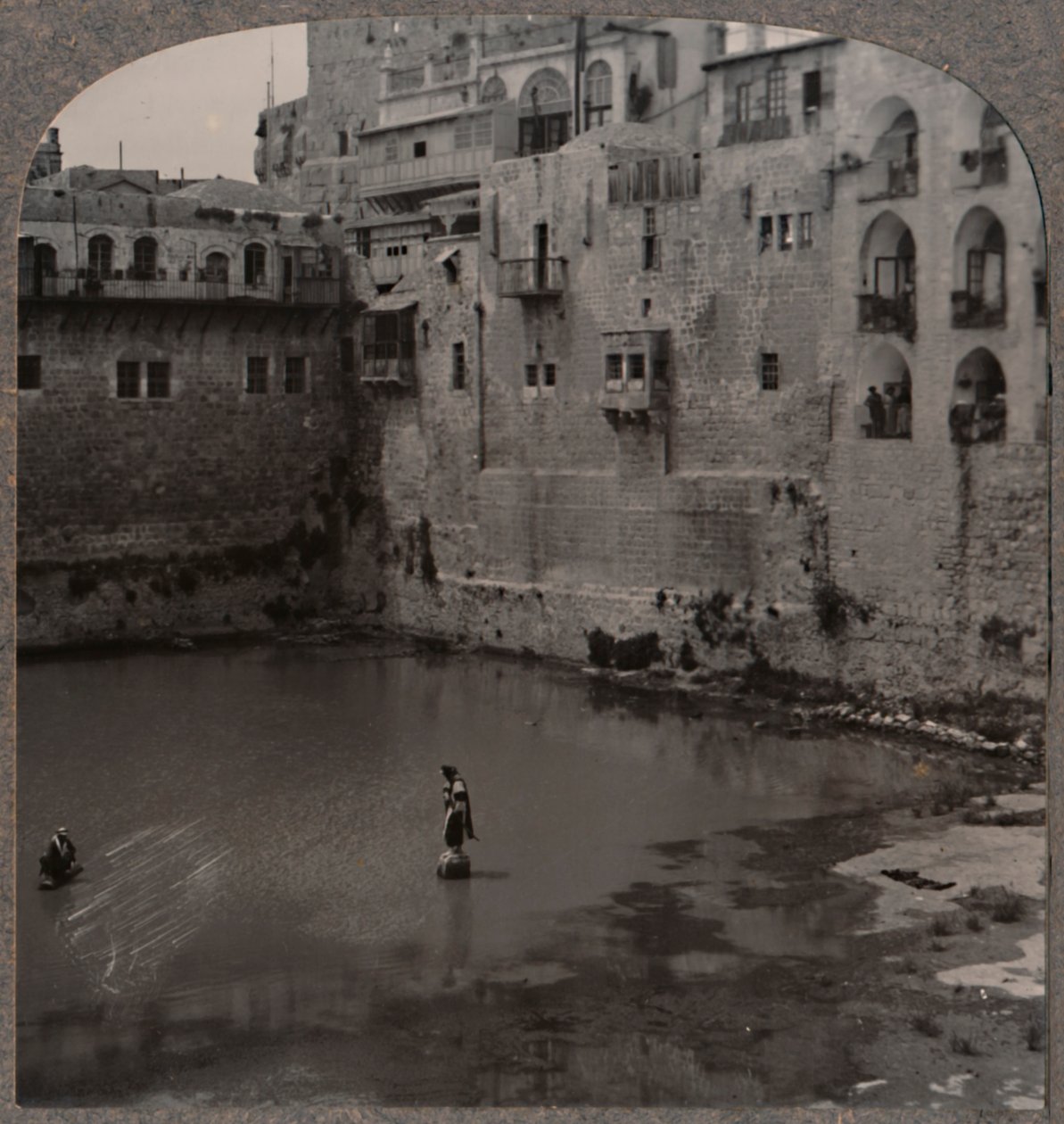 Der Teich von Hiskia, Jerusalem, ca. 1900 von Unbekannt
