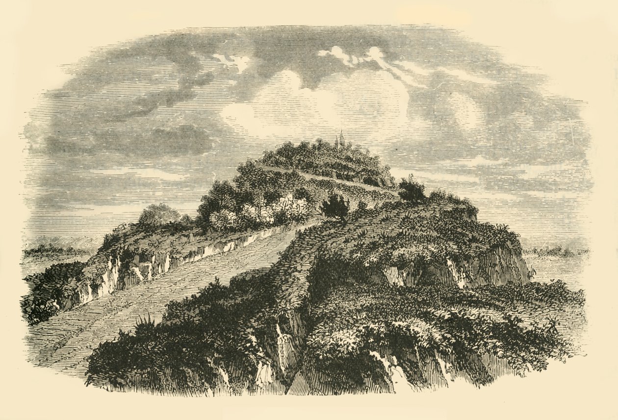 Die Pyramide von Cholula, 1890 von Unbekannt