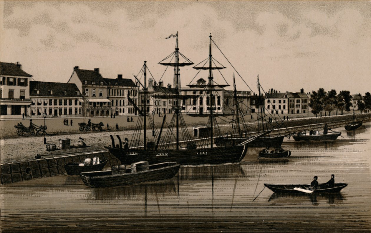 Der Kai, um 1880 von Unbekannt