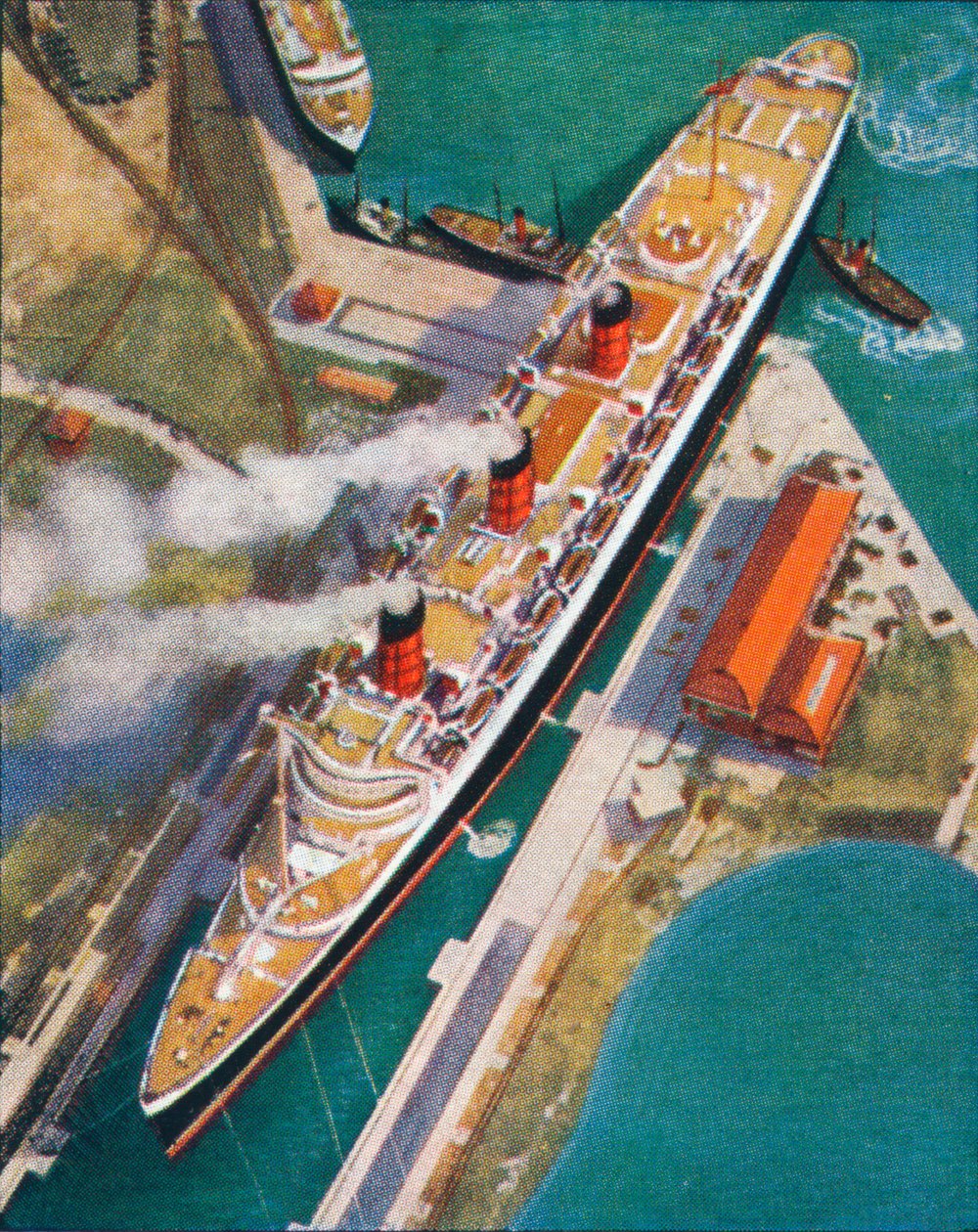 Die Queen Mary in Southampton von Unbekannt