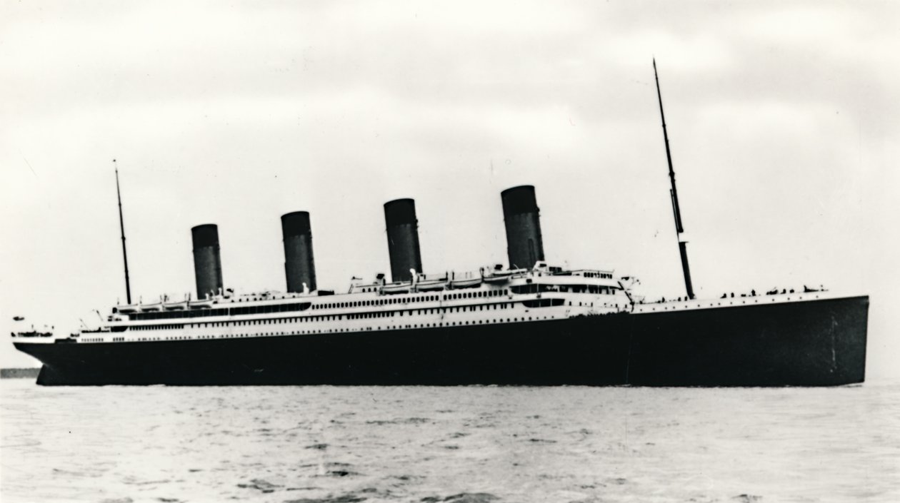 Die RMS Titanic verlässt Southampton, 10. April 1912 von Unbekannt