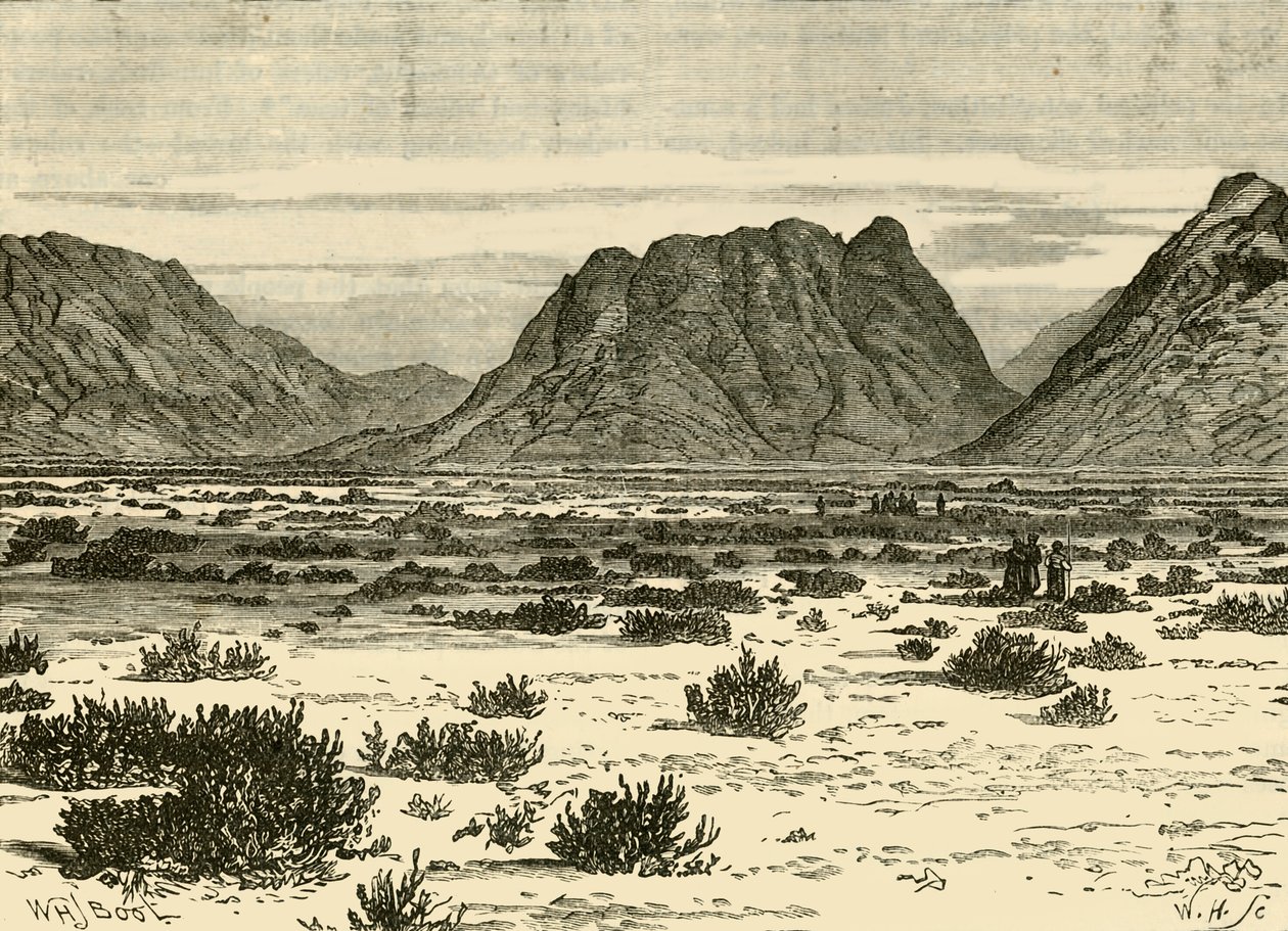 Der Ras Sufsafeh, Berg Sinai, 1890 von Unbekannt
