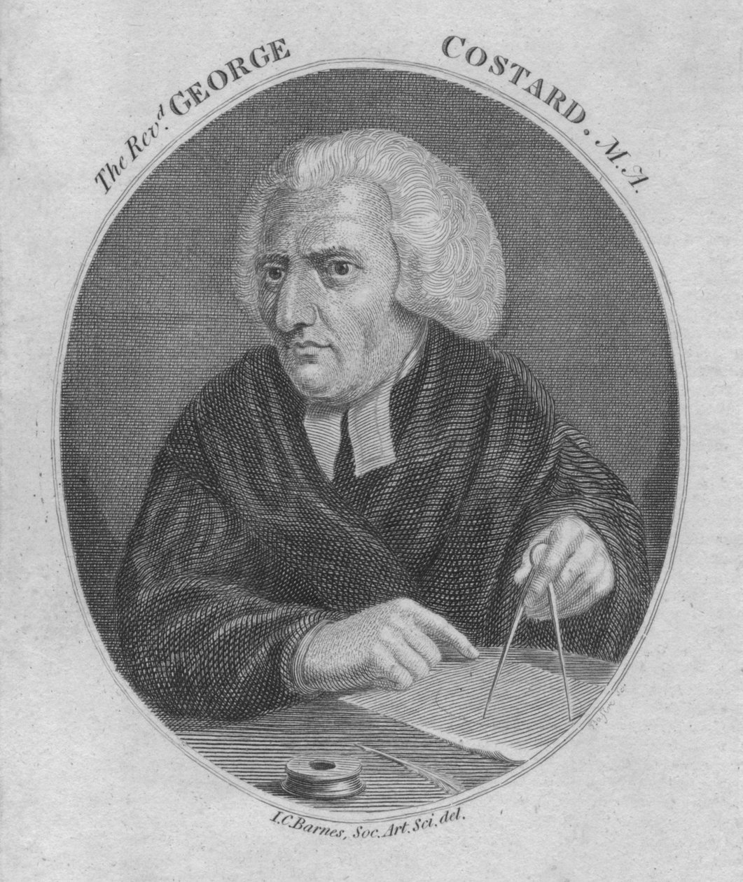 Der Revd. George Costard. M.A., 1805 von Unbekannt