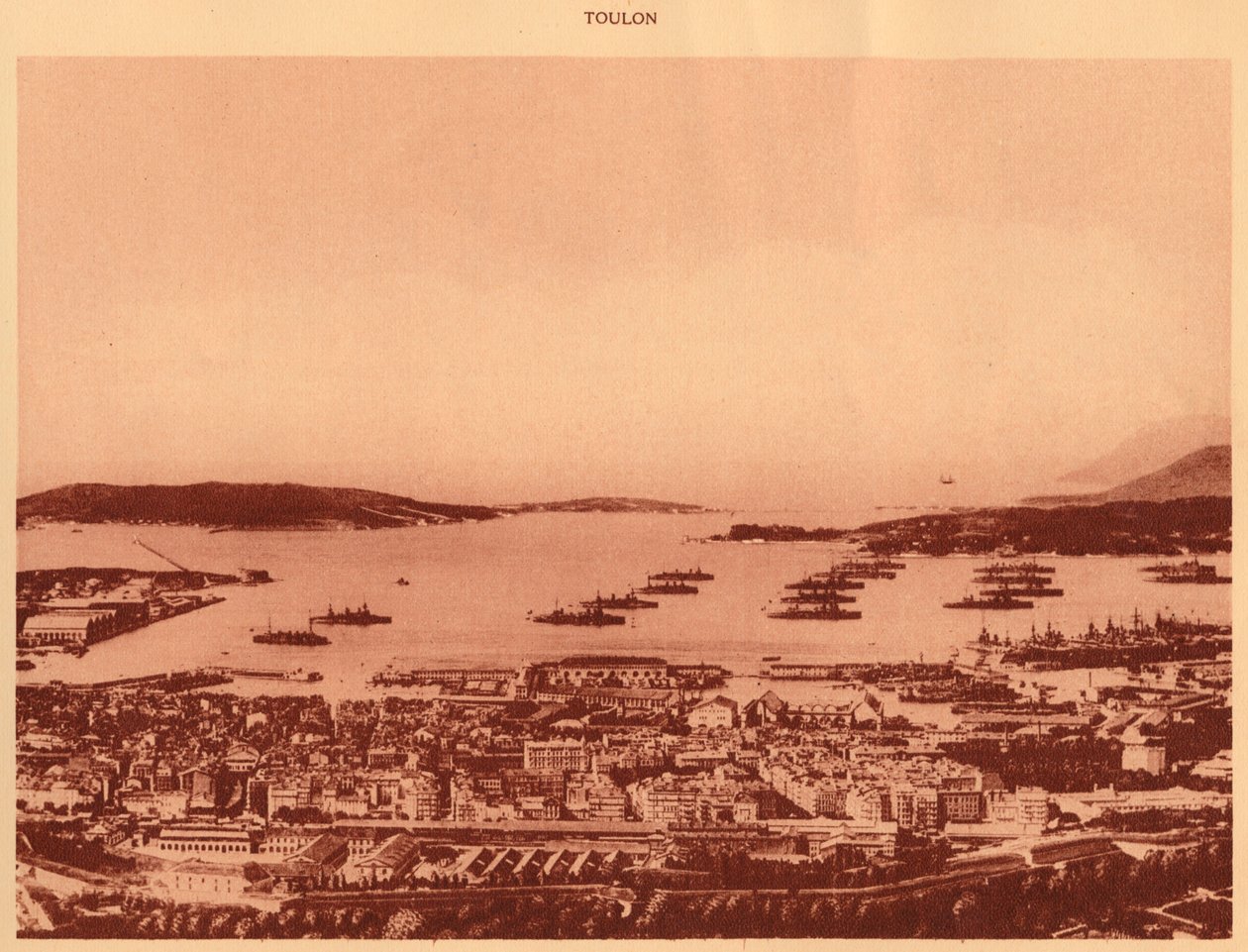 Die Reede, Toulon, 1930 von Unbekannt