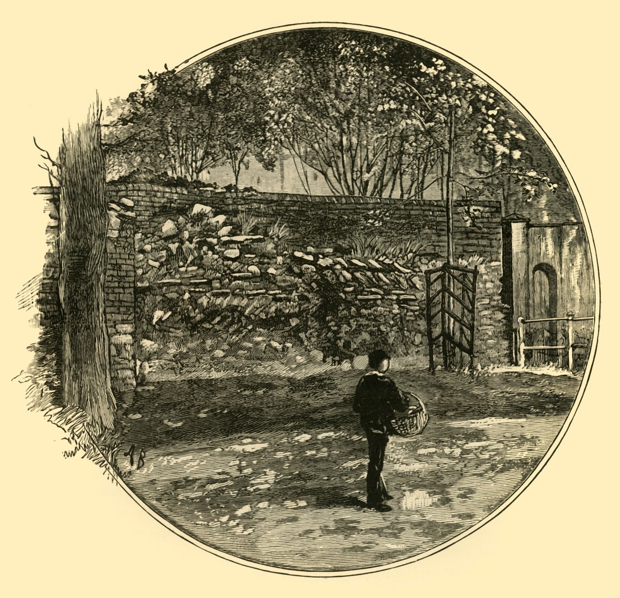 Die römische Mauer in Dorchester, 1898 von Unbekannt