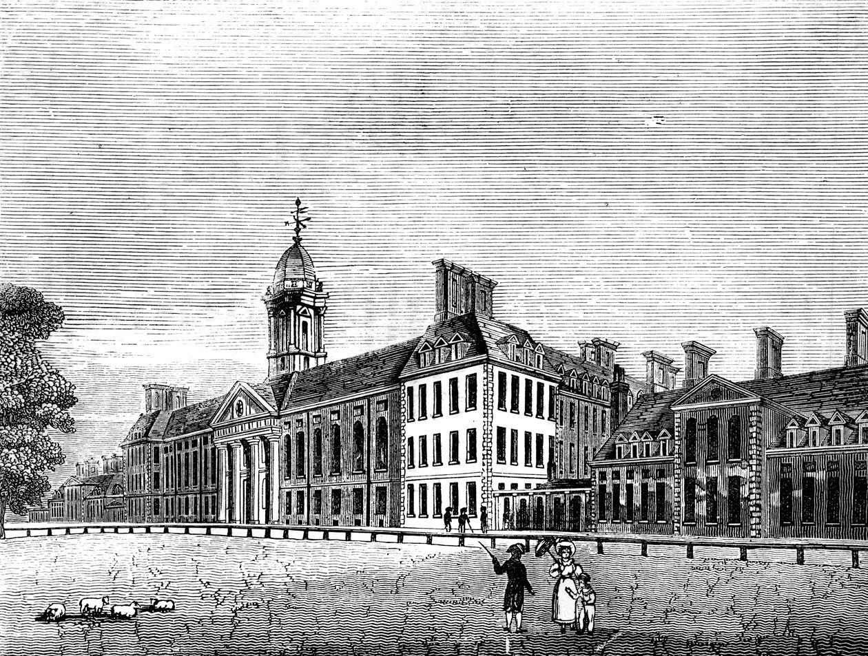 Das Royal Hospital, Chelsea, London, 19. Jahrhundert von Unbekannt