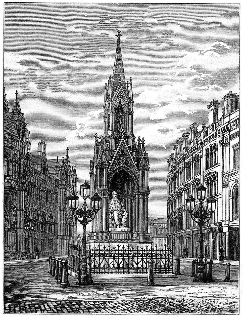 Die Salzstatue in Bradford, um 1880 von Unbekannt