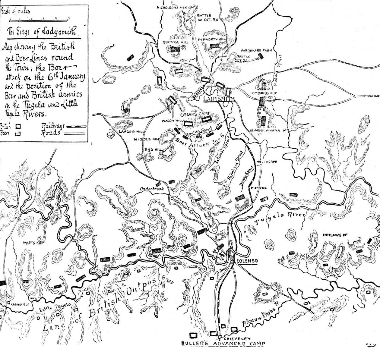 Die Belagerung von Ladysmith, ca. 1899, 1902 von Unbekannt