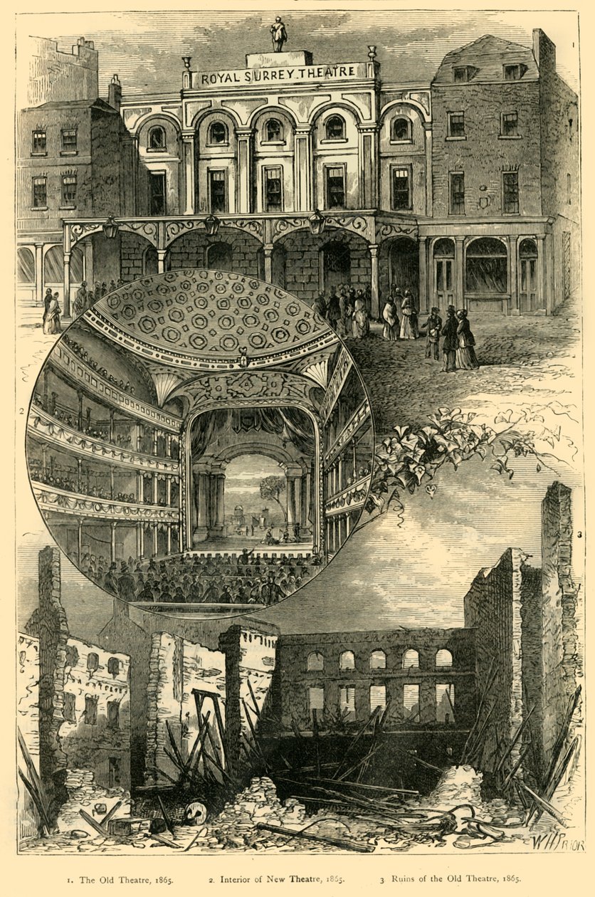 Das Surrey-Theater, ca. 1878 von Unbekannt