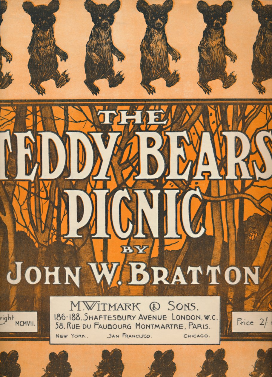 Das Picknick der Teddybären, 1907 von Unbekannt