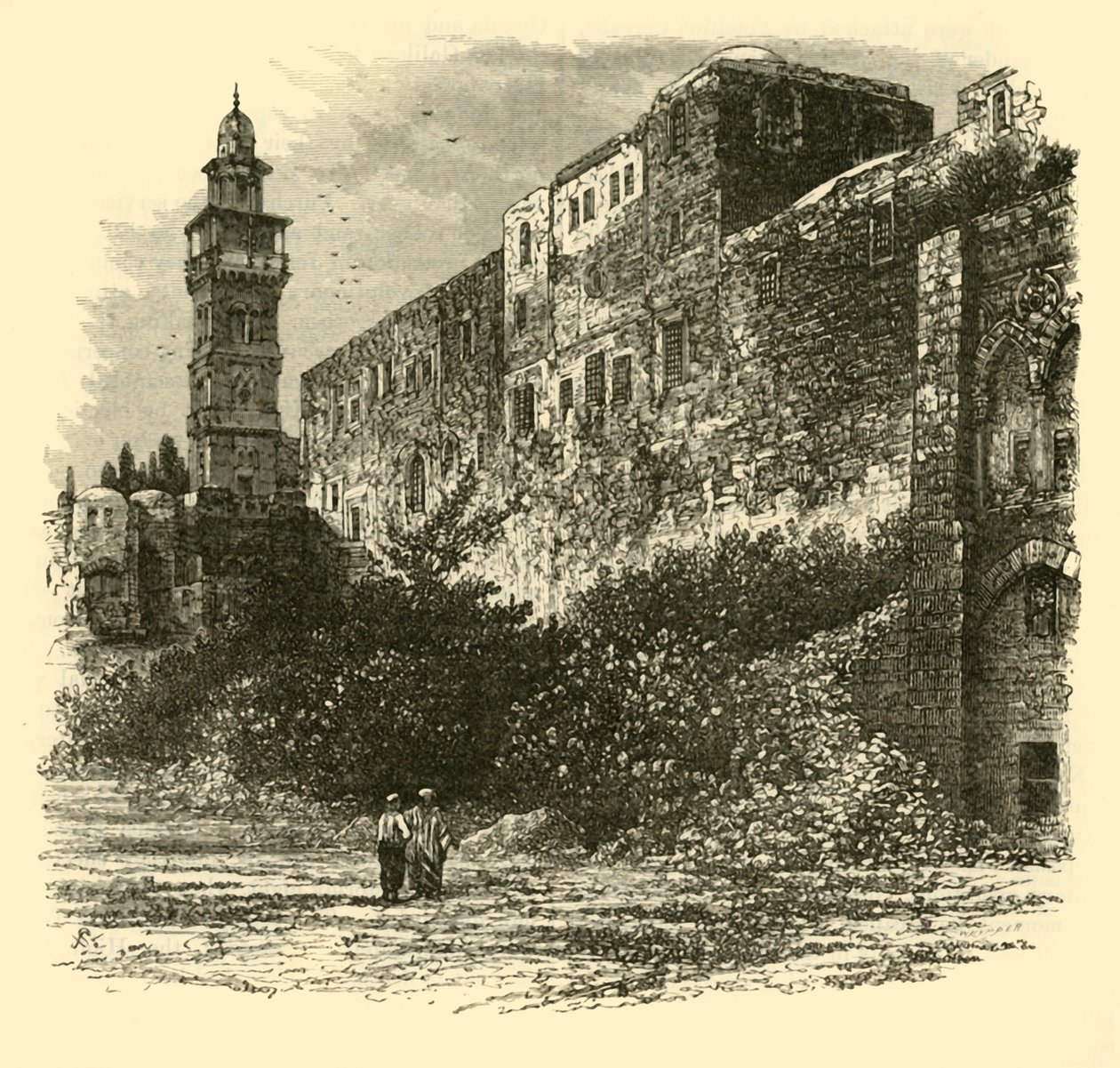 Der Turm von Antonia, Jerusalem von Unbekannt