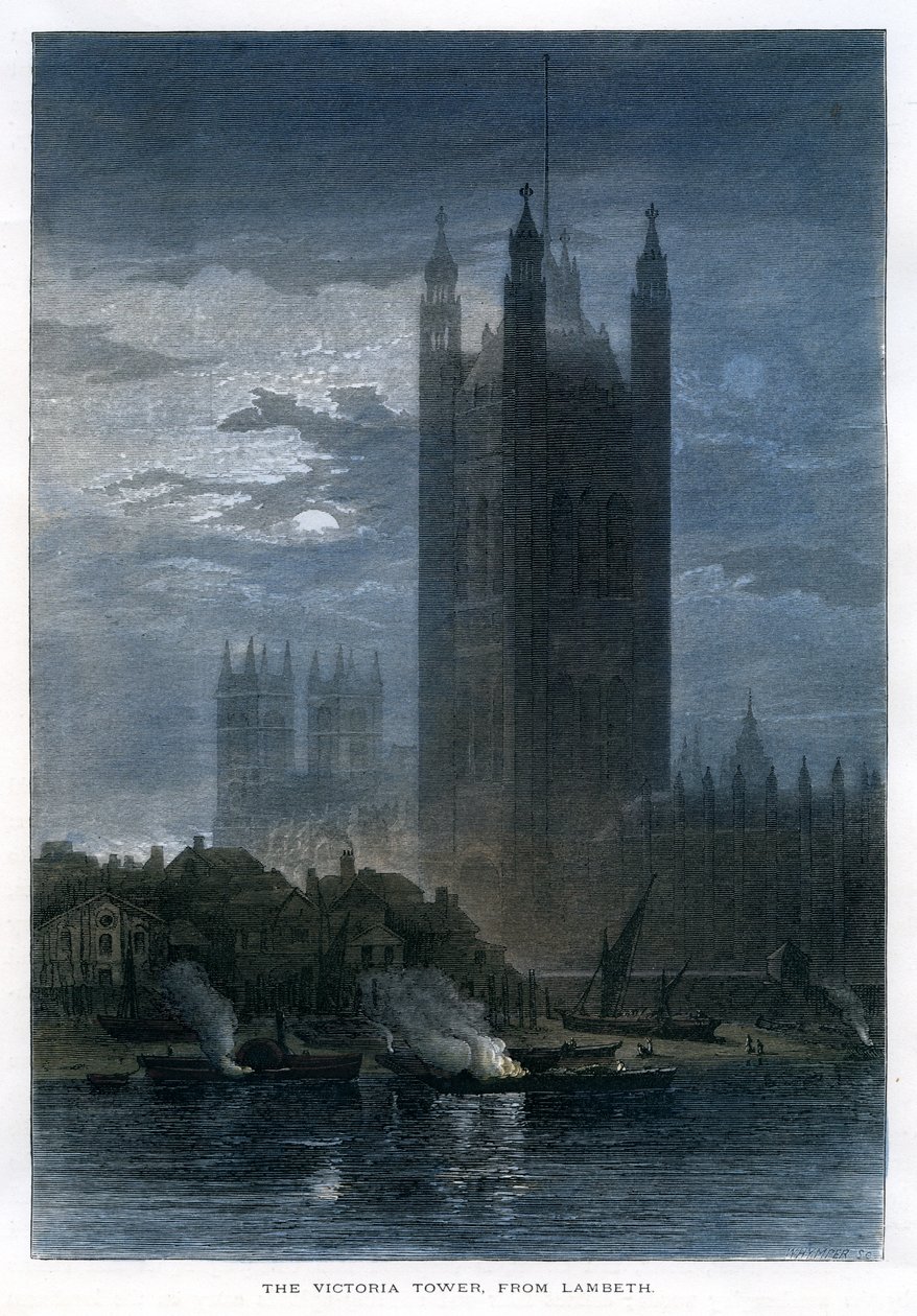Der Victoria Tower, von Lambeth von Unbekannt