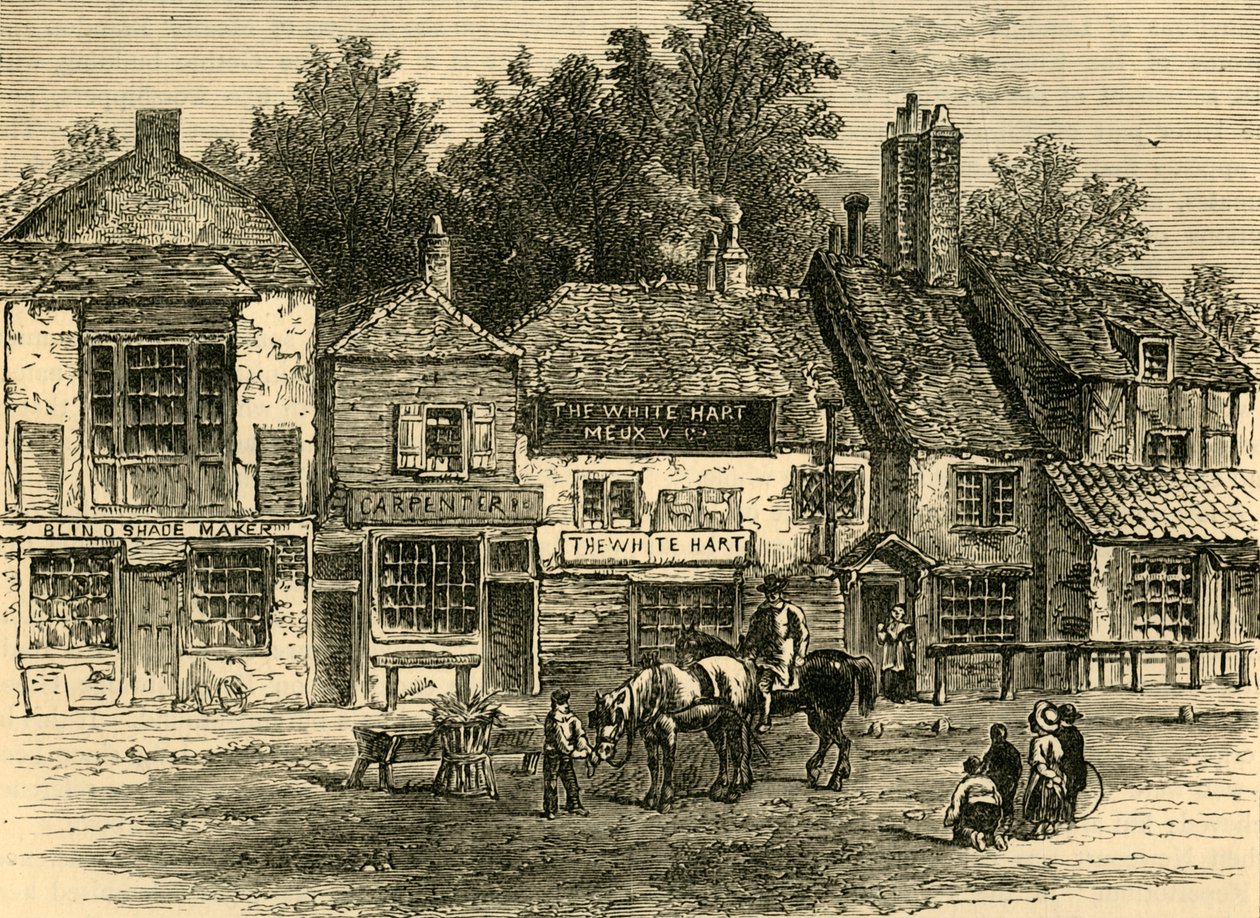 The White Hart, Knightsbridge, 1820, um 1876 von Unbekannt
