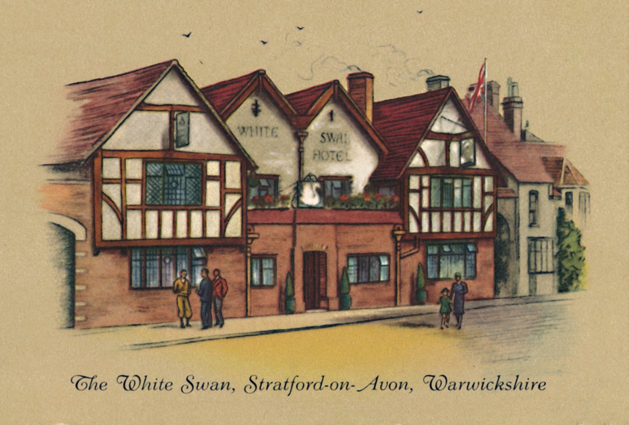 Der Weiße Schwan, Stratford-on-Avon, Warwickshire, 1939 von Unbekannt