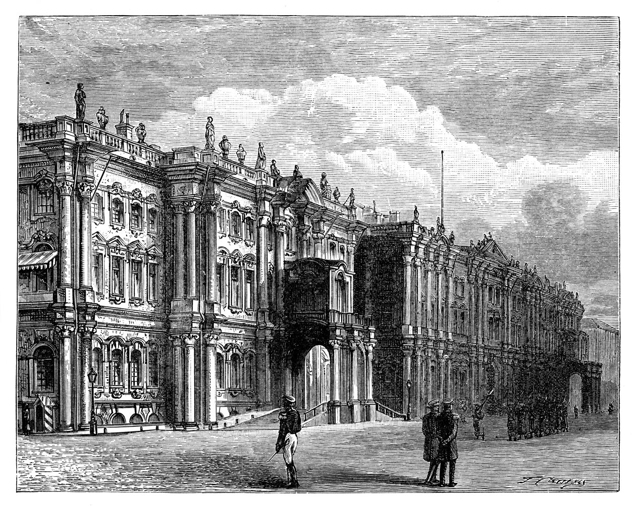 Der Winterpalast, St. Petersburg, Russland, ca. 1888 von Unbekannt
